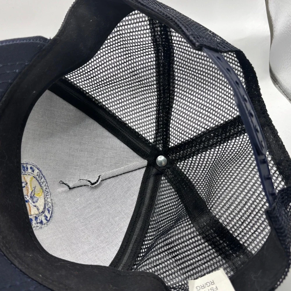 Vintage Trucker Hat US Fish & Wildlife Service Navy Blue Mesh USA National Park